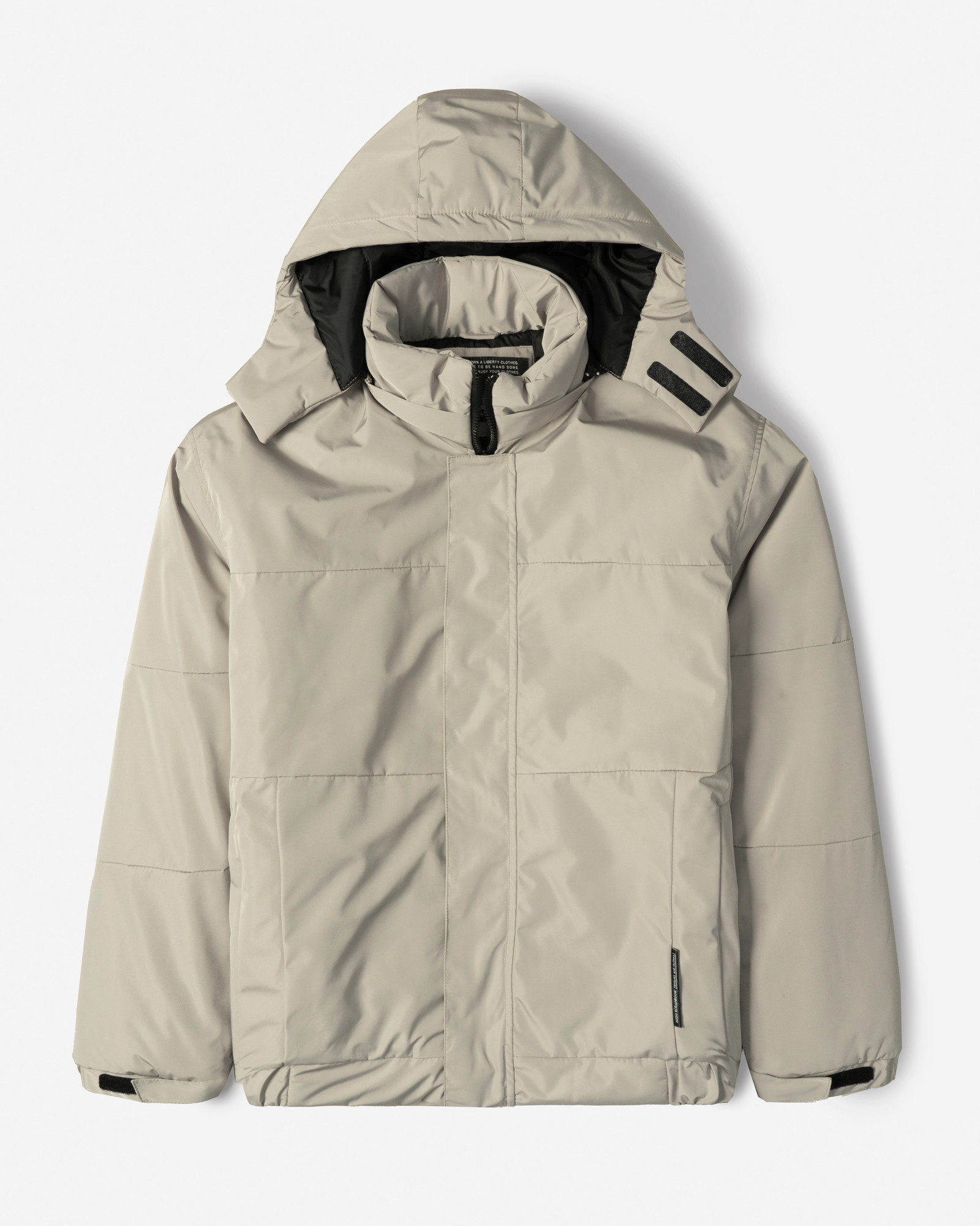 خرید و قیمت کاپشن مردانه کلاه دار طوسی روشن 24216369