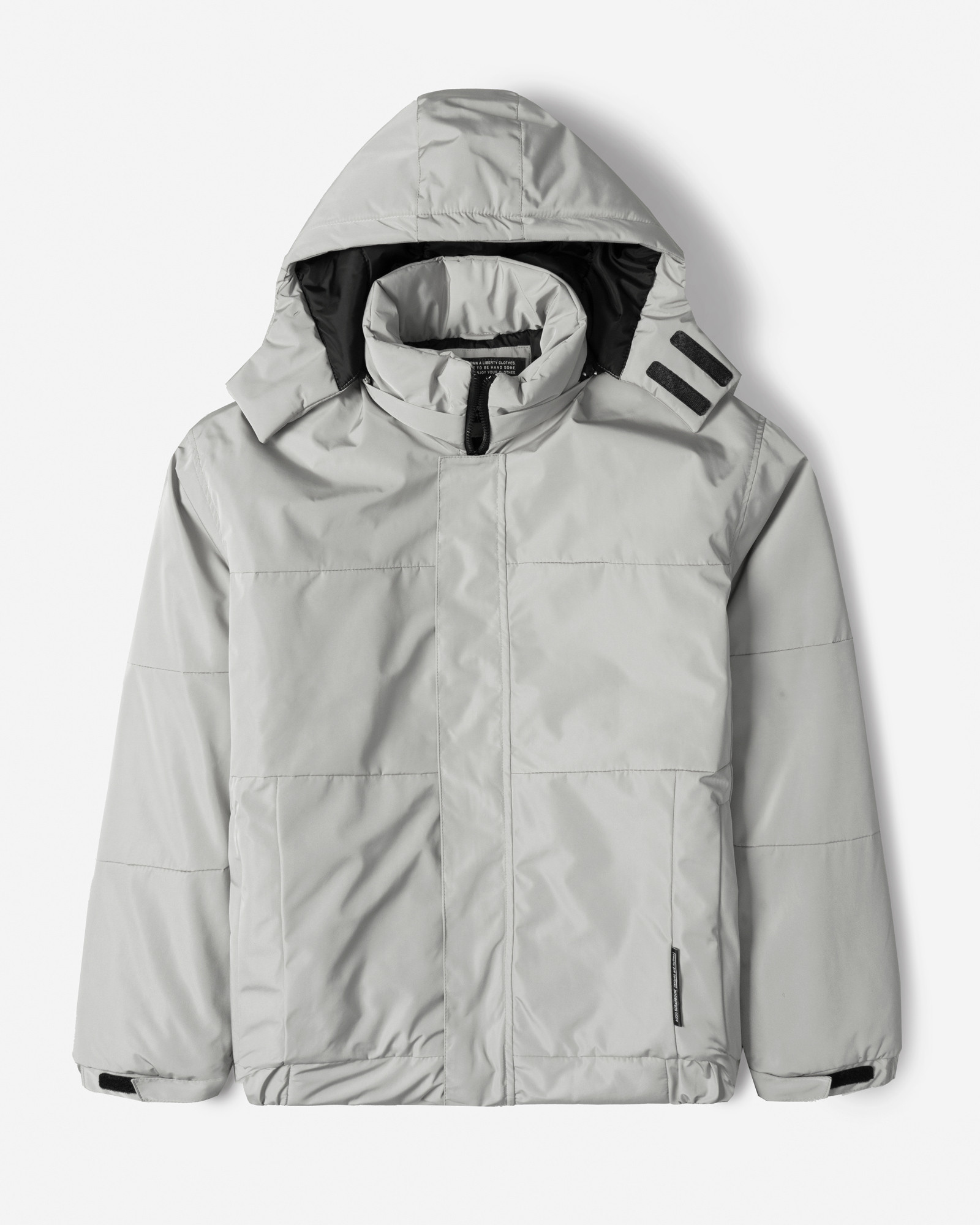 خرید و قیمت کاپشن مردانه کلاه دار طوسی 24216369