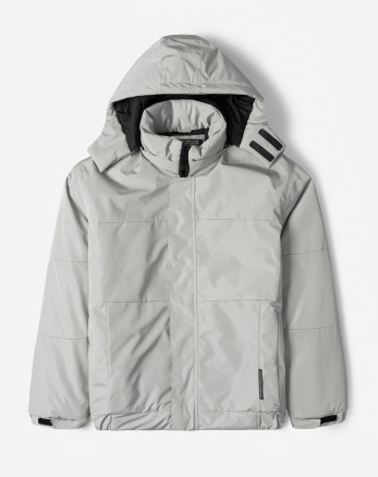 خرید و قیمت کاپشن مردانه کلاه دار طوسی 24216369