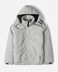 خرید و قیمت کاپشن مردانه کلاه دار طوسی 24216369