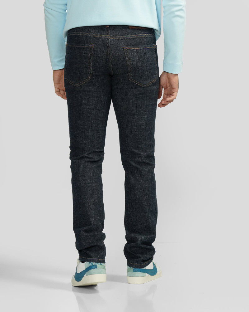 شلوار جین مینی (Mini) ساده مردانه سرمه ای تیره 24324805