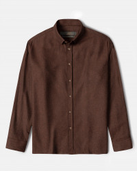 خرید و قیمت پیراهن نیمه ضخیم ساده مردانه قهوه ای 24268166