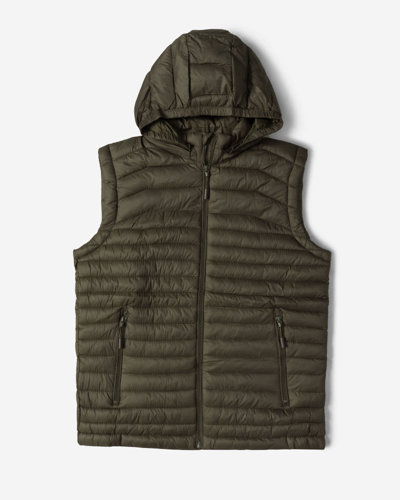 پافر مردانه کلاه دار سبز سدری 24353177