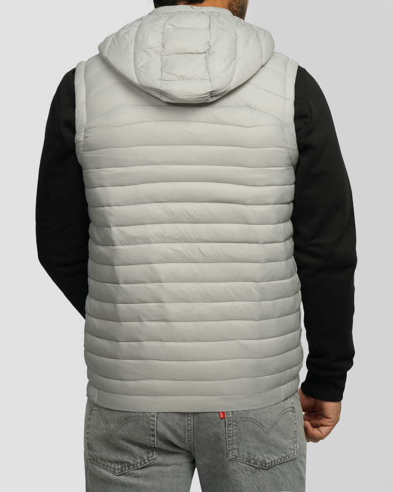 پافر مردانه کلاه دار طوسی 24353177