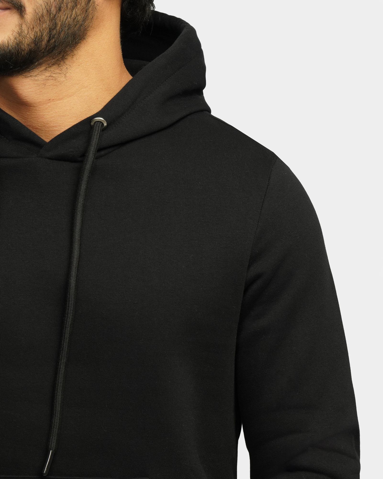 خرید و قیمت هودی کلاه دار ساده مشکی 24371252