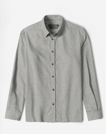 خرید و قیمت پیراهن نیمه ضخیم ساده مردانه طوسی  24268166