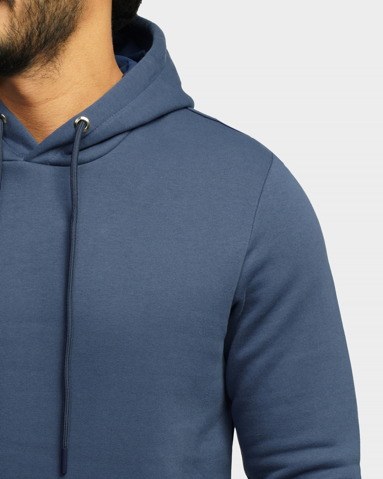 خرید و قیمت هودی کلاه دار ساده آبی 24371252