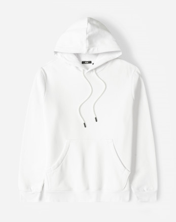 خرید و قیمت هودی کلاه دار ساده سفید 24371253