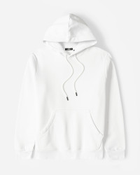 خرید و قیمت هودی کلاه دار ساده سفید 24371253