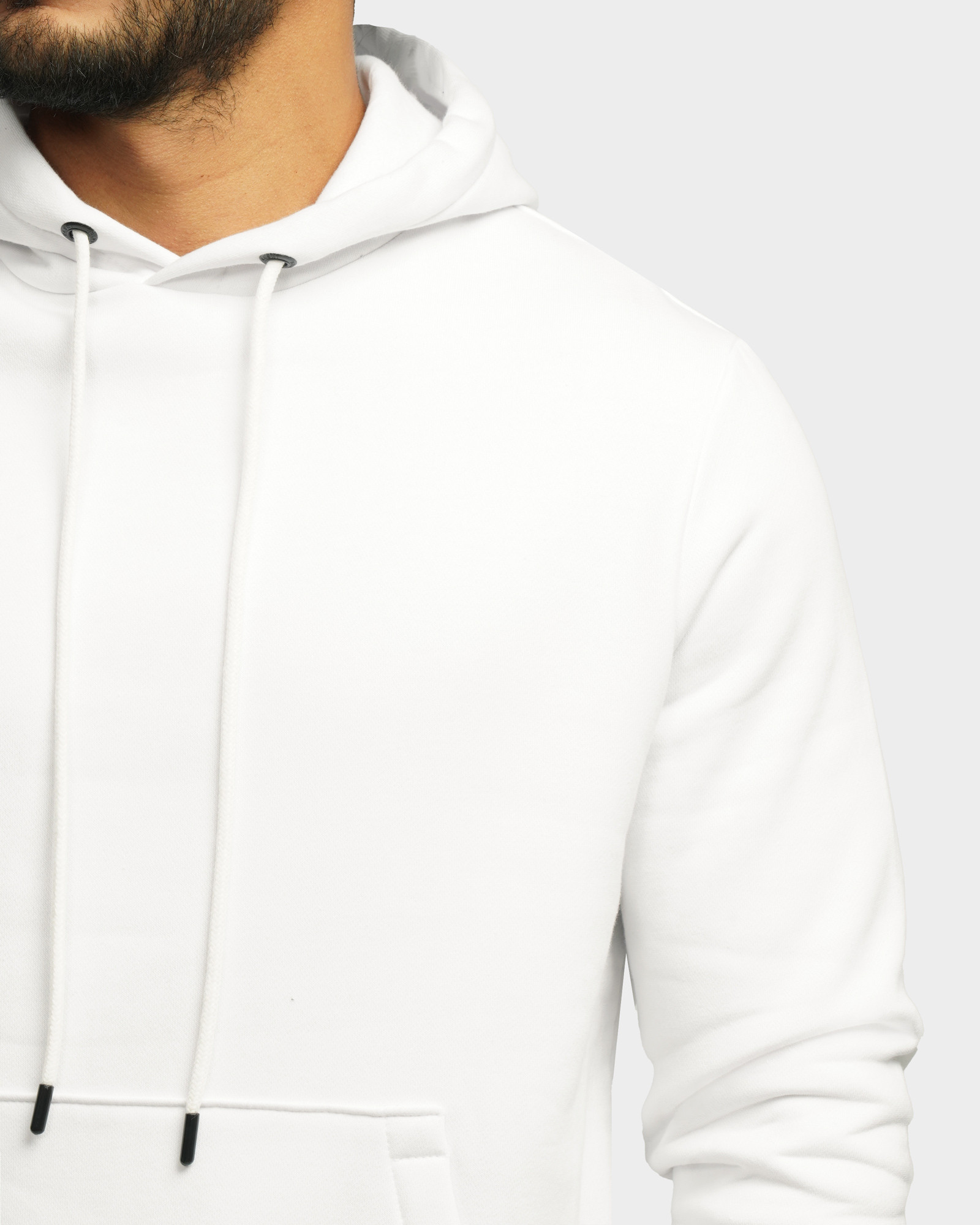 خرید و قیمت هودی کلاه دار ساده سفید 24371253