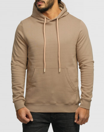 خرید و قیمت هودی کلاه دار ساده کرم 24371252