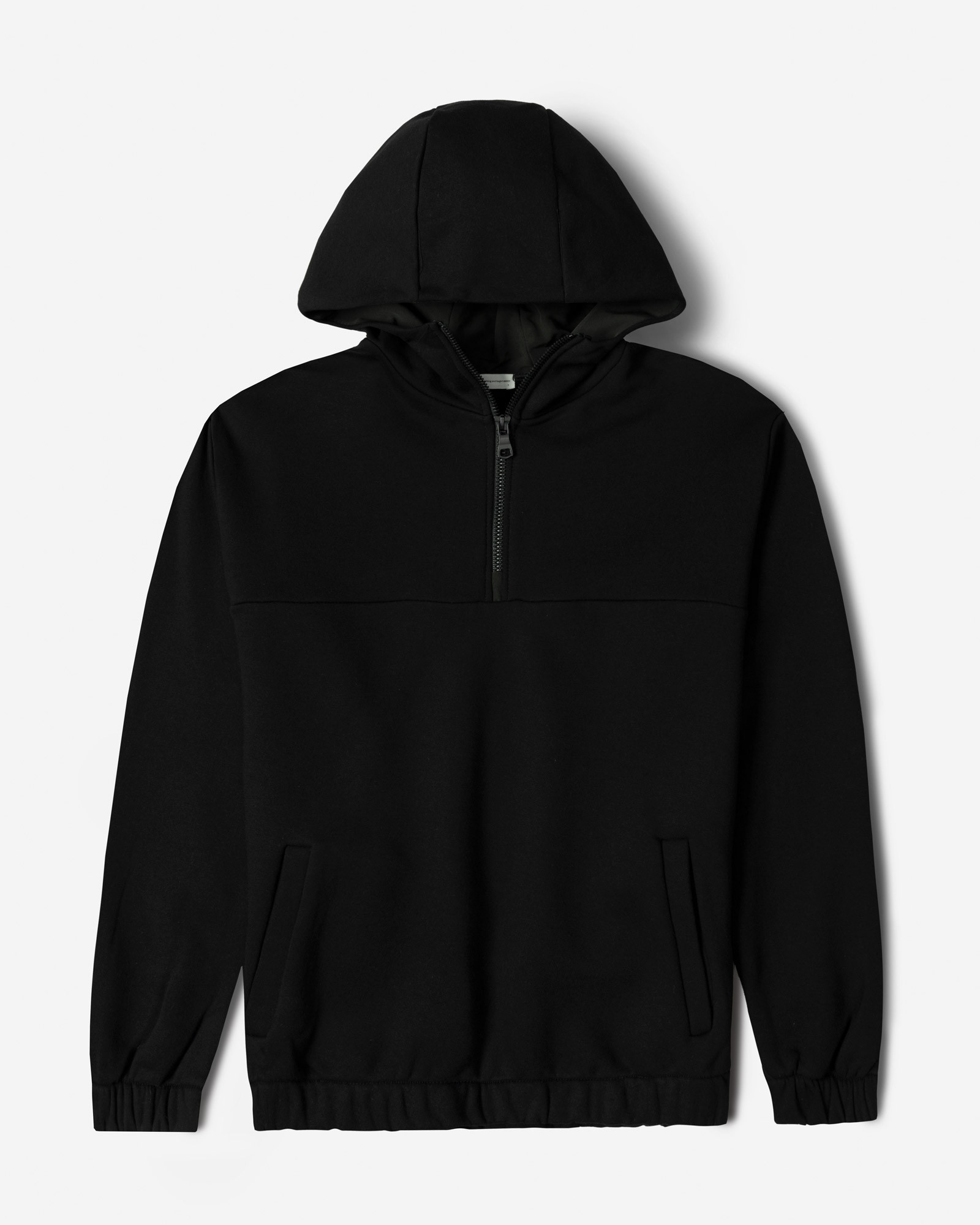 خرید و قیمت هودی نیم زیپ کلاه دار مشکی 24271233