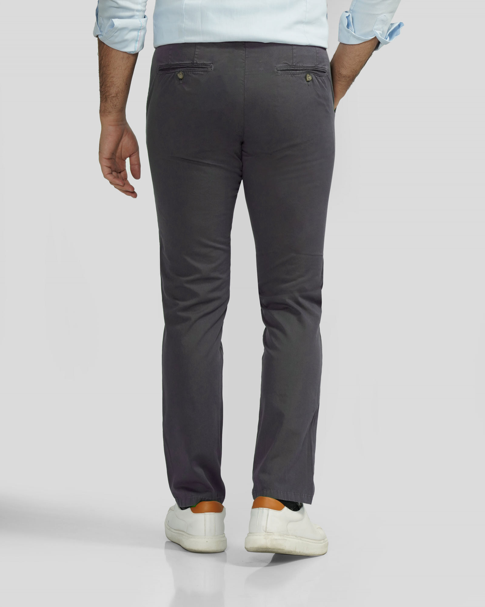 شلوار کتان مردانه اسلیم خاکستری 24215201