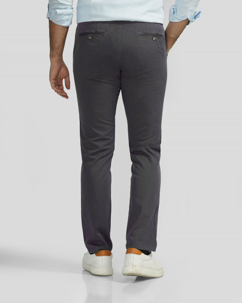 شلوار کتان مردانه اسلیم خاکستری 24215201