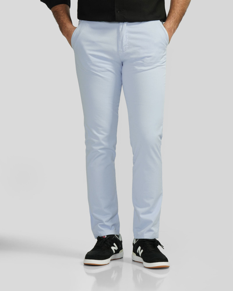 شلوار کتان مردانه اسلیم آبی روشن 24215201