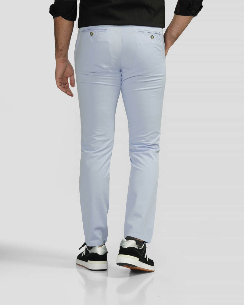 شلوار کتان مردانه اسلیم آبی روشن 24215201