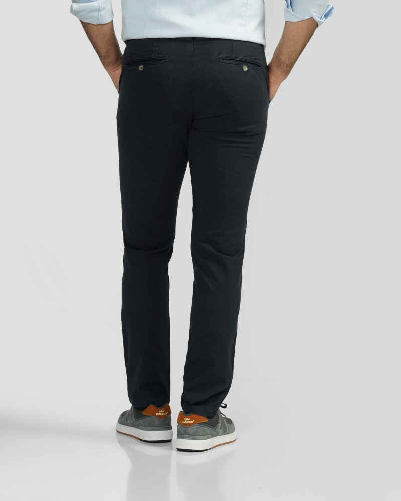 شلوار کتان مردانه اسلیم سرمه ای 24215201