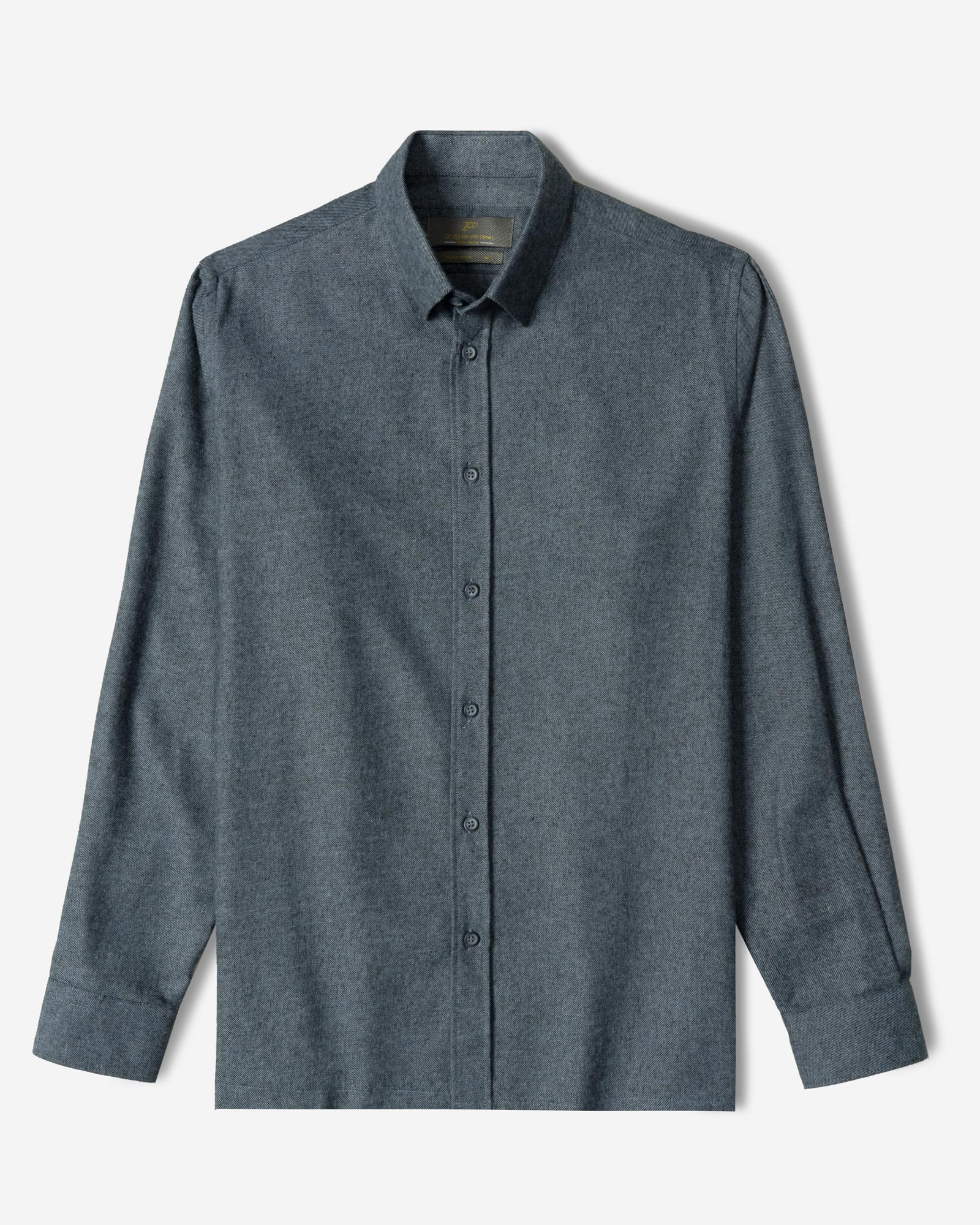 خرید و قیمت پیراهن نیمه ضخیم ساده مردانه سرمه ای روشن 24268166