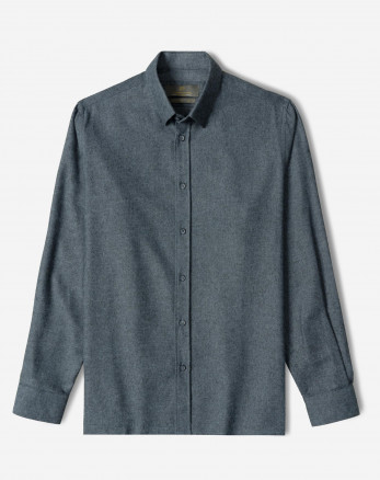 خرید و قیمت پیراهن نیمه ضخیم ساده مردانه سرمه ای روشن 24268166