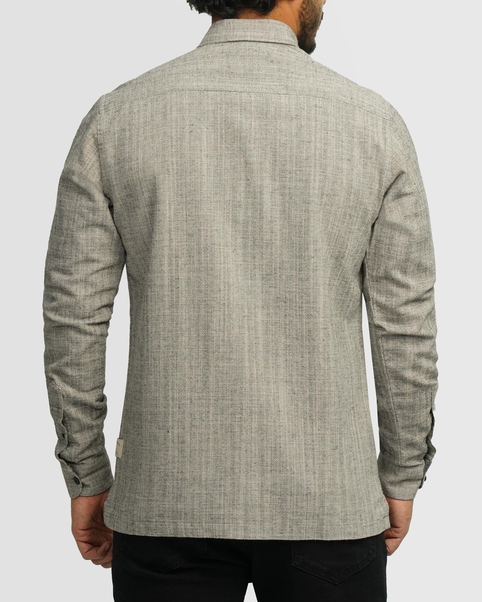 خرید و قیمت پیراهن آستین بلند مردانه خاکستری 24220516