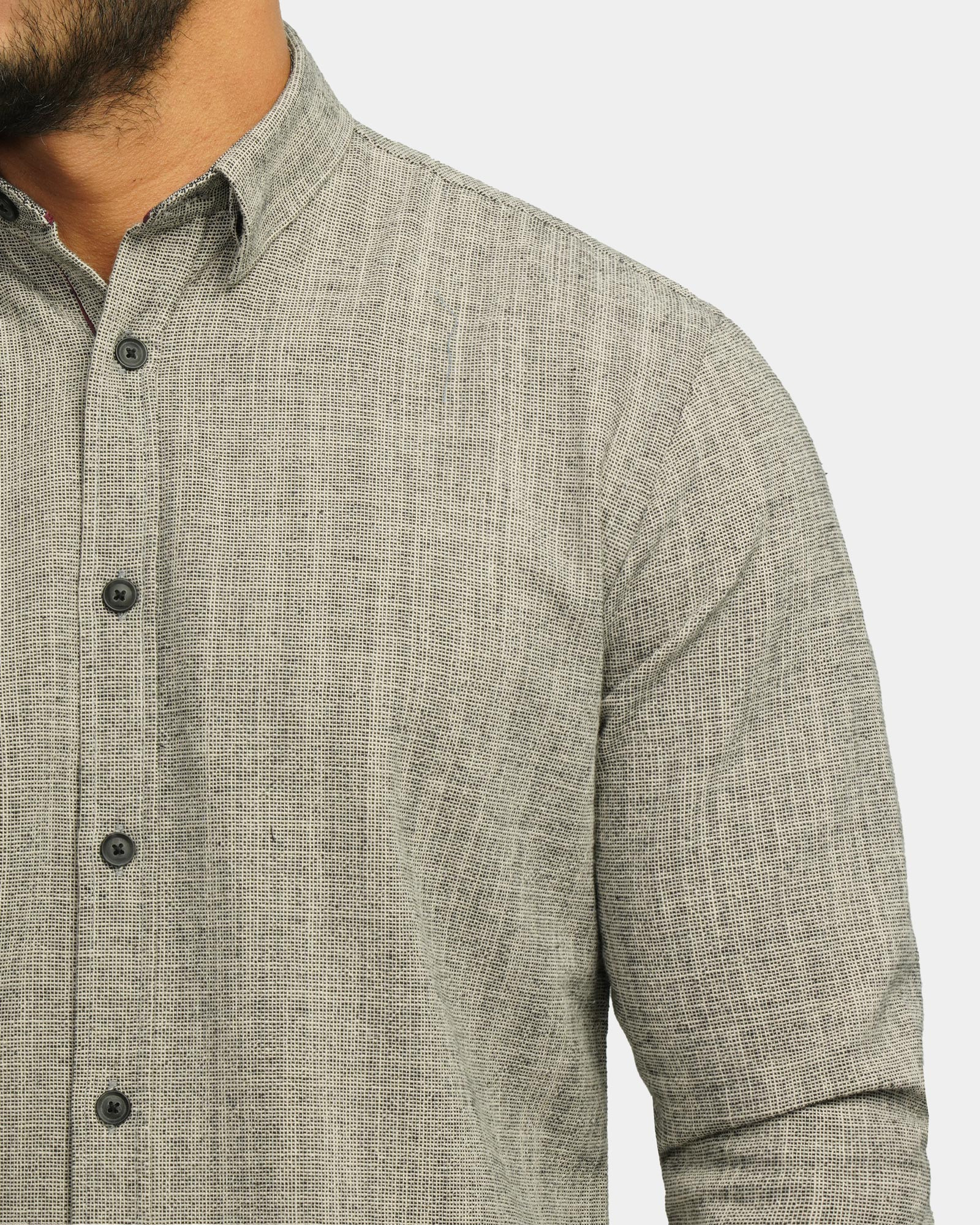 خرید و قیمت پیراهن آستین بلند مردانه خاکستری 24220516