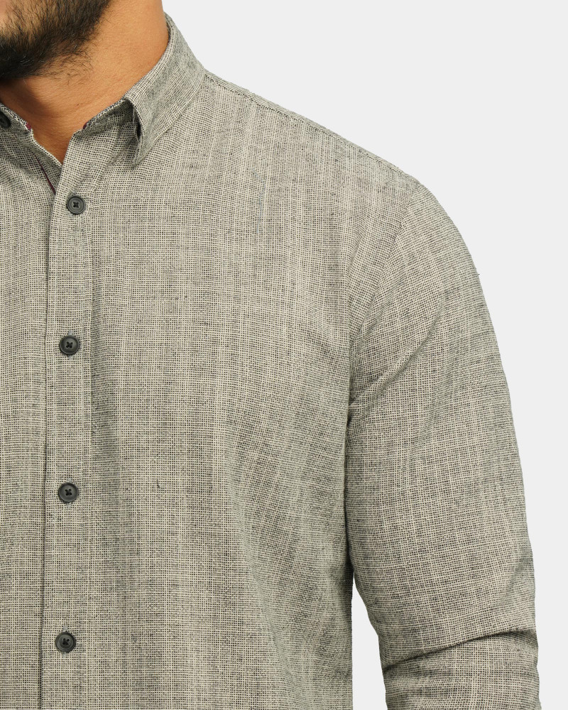 خرید و قیمت پیراهن آستین بلند مردانه خاکستری 24220516