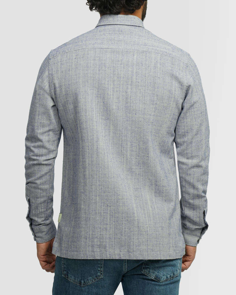 خرید و قیمت پیراهن آستین بلند مردانه آبی 24220516