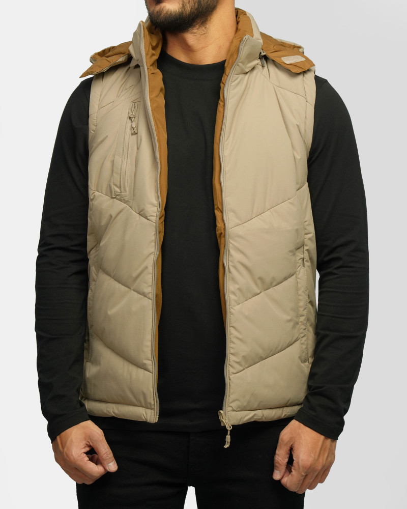 پافر مردانه کلاه دار کرم 24353175