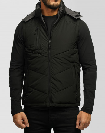 پافر مردانه کلاه دار مشکی 24353175