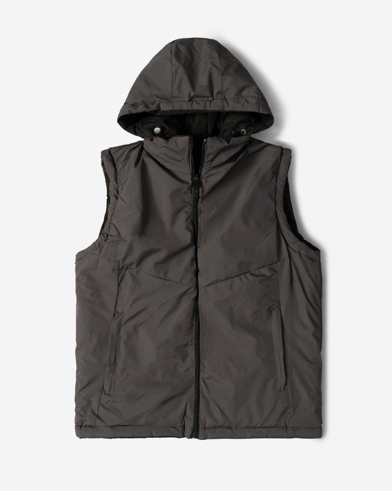 پافر مردانه کلاه دار مشکی 24353175