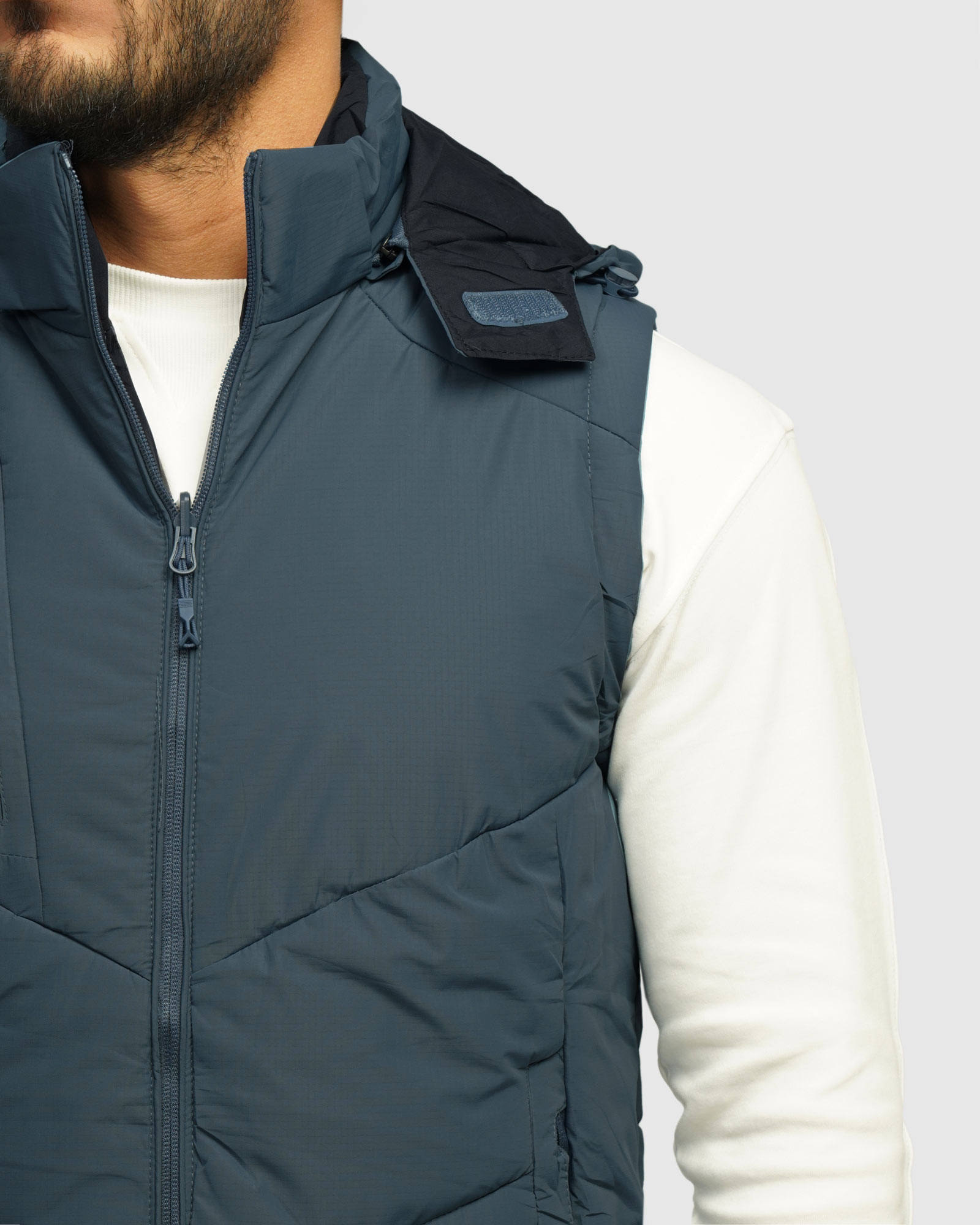  پافر مردانه کلاه دار آبی 24353175 