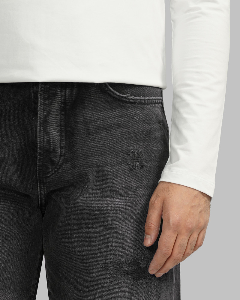 خرید و قیمت شلوار جین بگ (Caro Rigit) زاپ دار مردانه مشکی 24324810