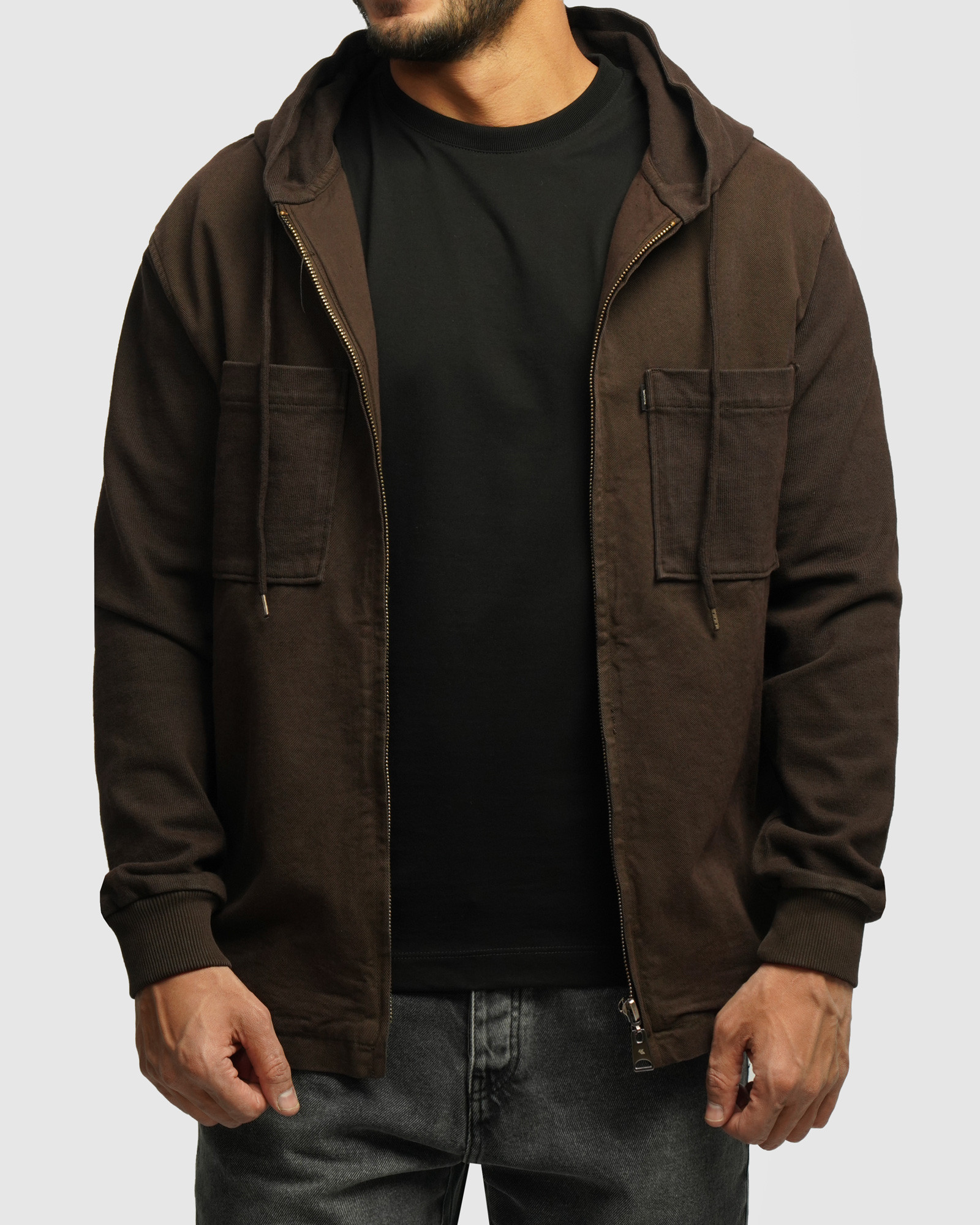 خرید و قیمت سویشرت کتان مردانه قهوه ای 24313255