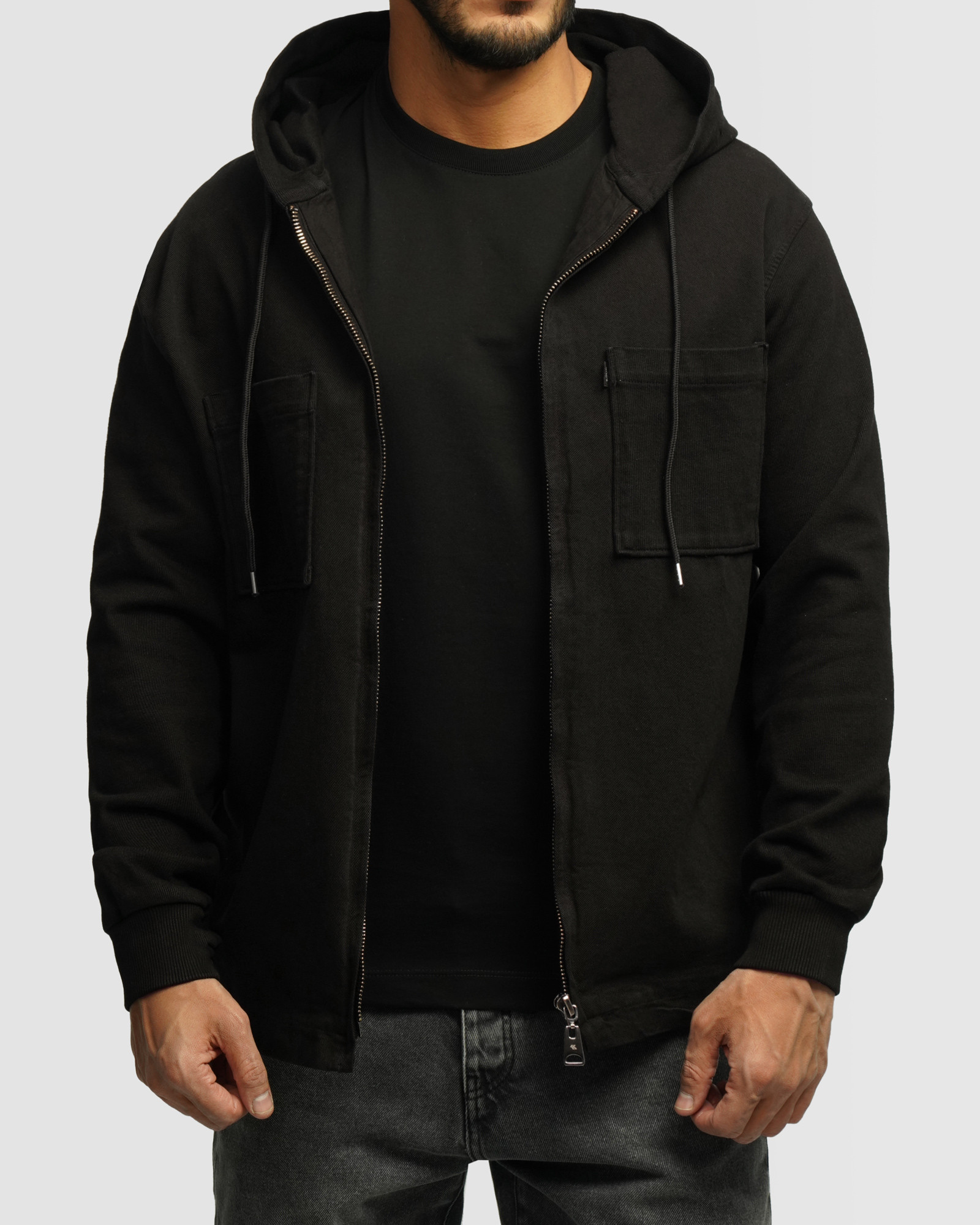 خرید و قیمت سویشرت کتان مردانه مشکی 24313255