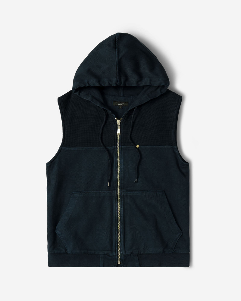 جلیقه کتان مردانه سرمه ای 24314114