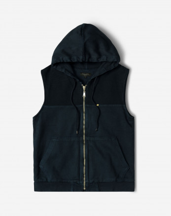 جلیقه کتان مردانه سرمه ای 24314114