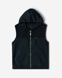 جلیقه کتان مردانه سرمه ای 24314114