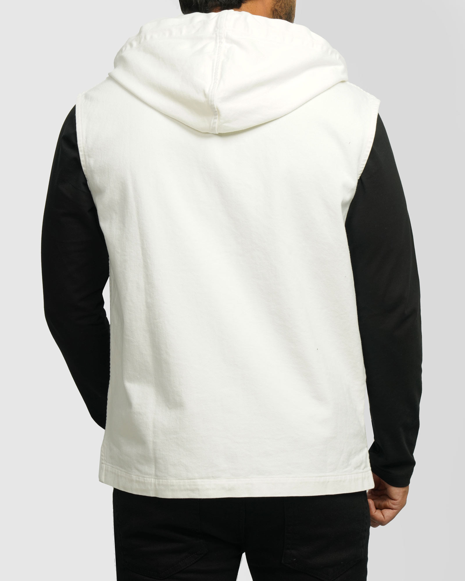 جلیقه کتان مردانه سفید 24314115