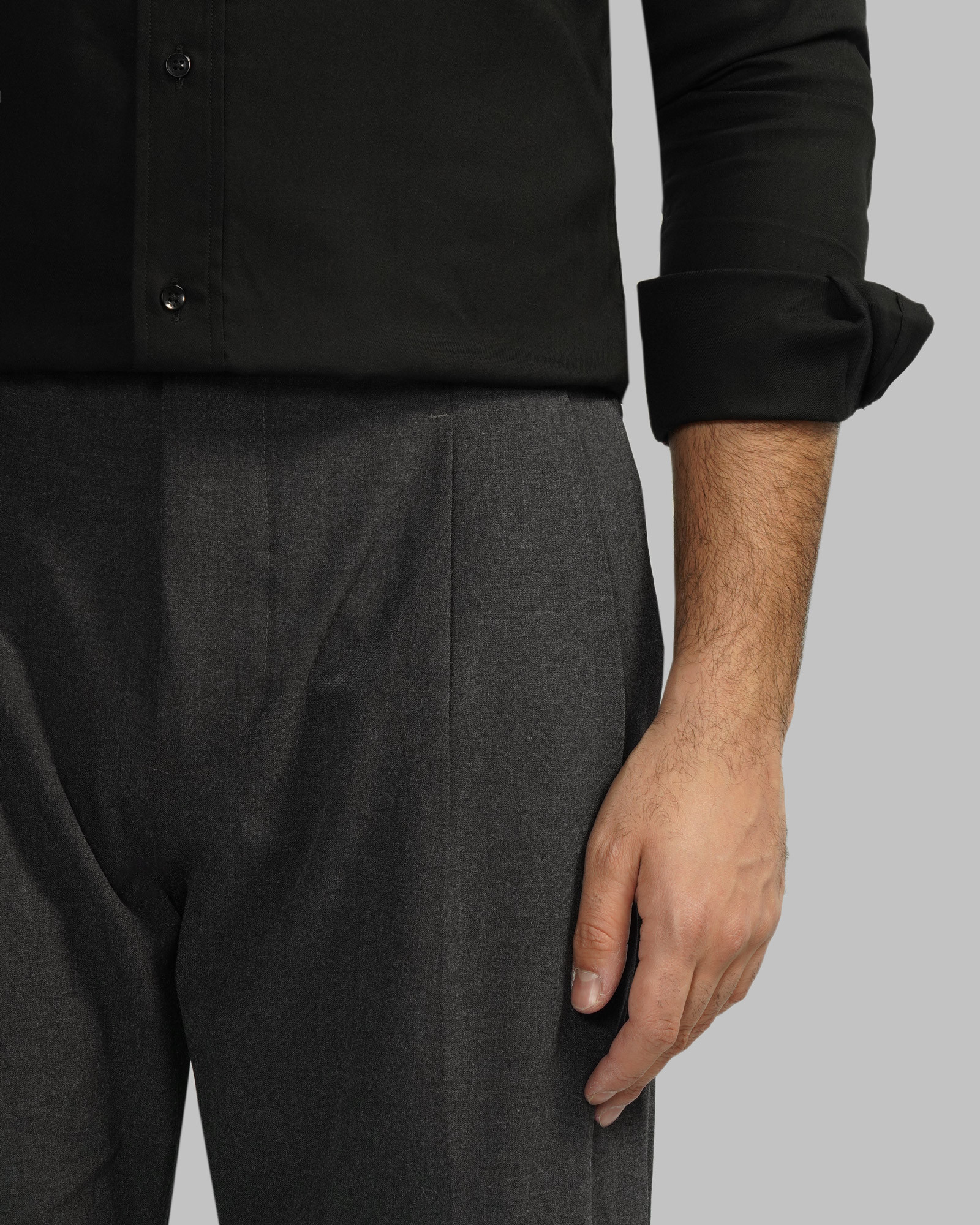 خرید و قیمت شلوار پارچه ای مردانه ذغالی 24362115