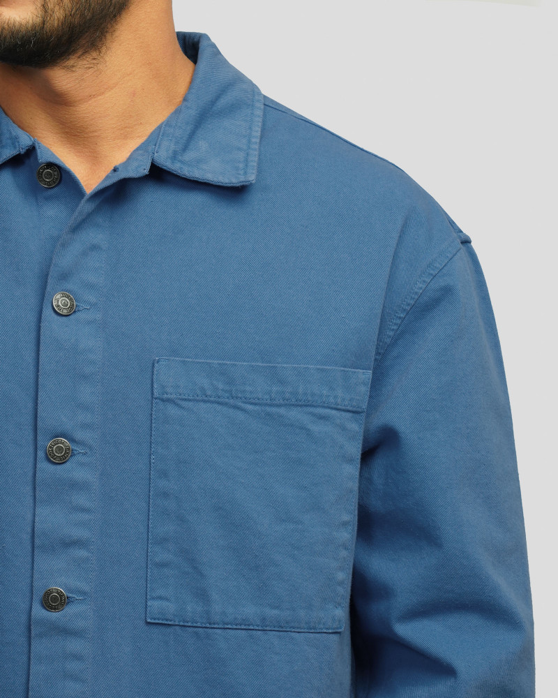 خرید و قیمت پیراهن کتان مردانه آبی 24352303