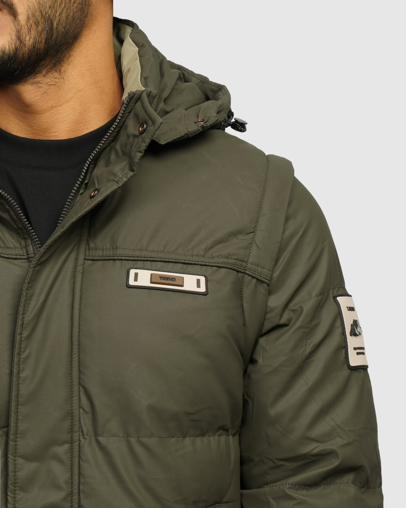 در فروشگاه اینترنتی لباس و خرید و قیمت کاپشن مردانه کلاه دار سبز 24316375