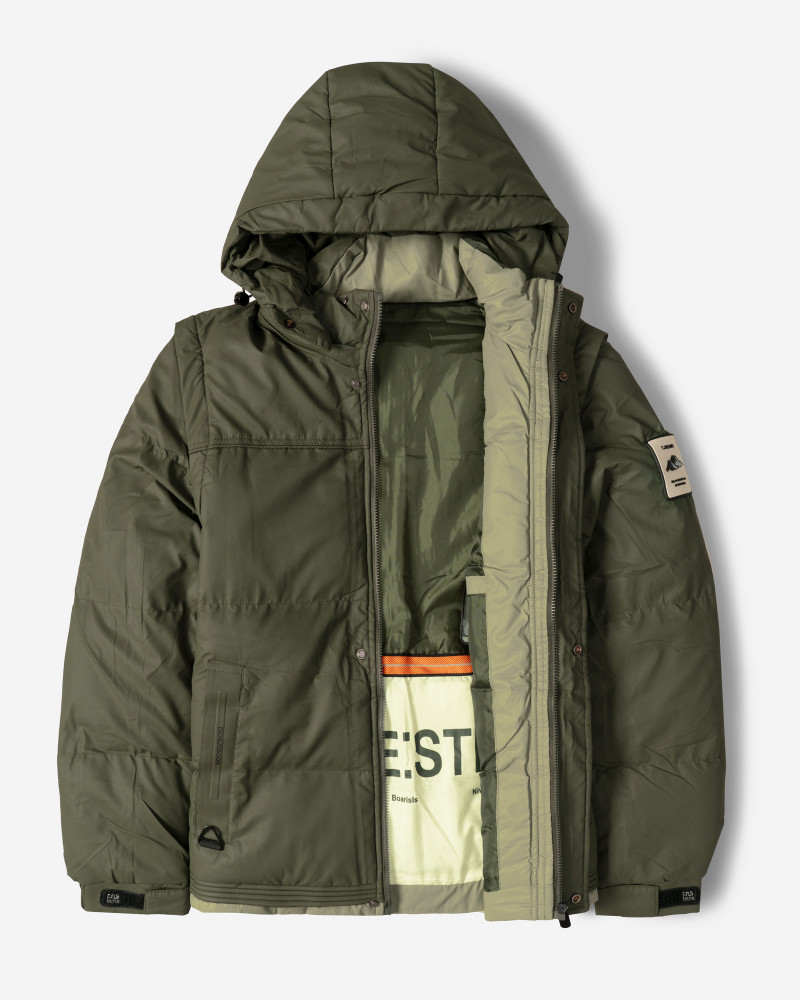 در فروشگاه اینترنتی لباس و خرید و قیمت کاپشن مردانه کلاه دار سبز 24316375