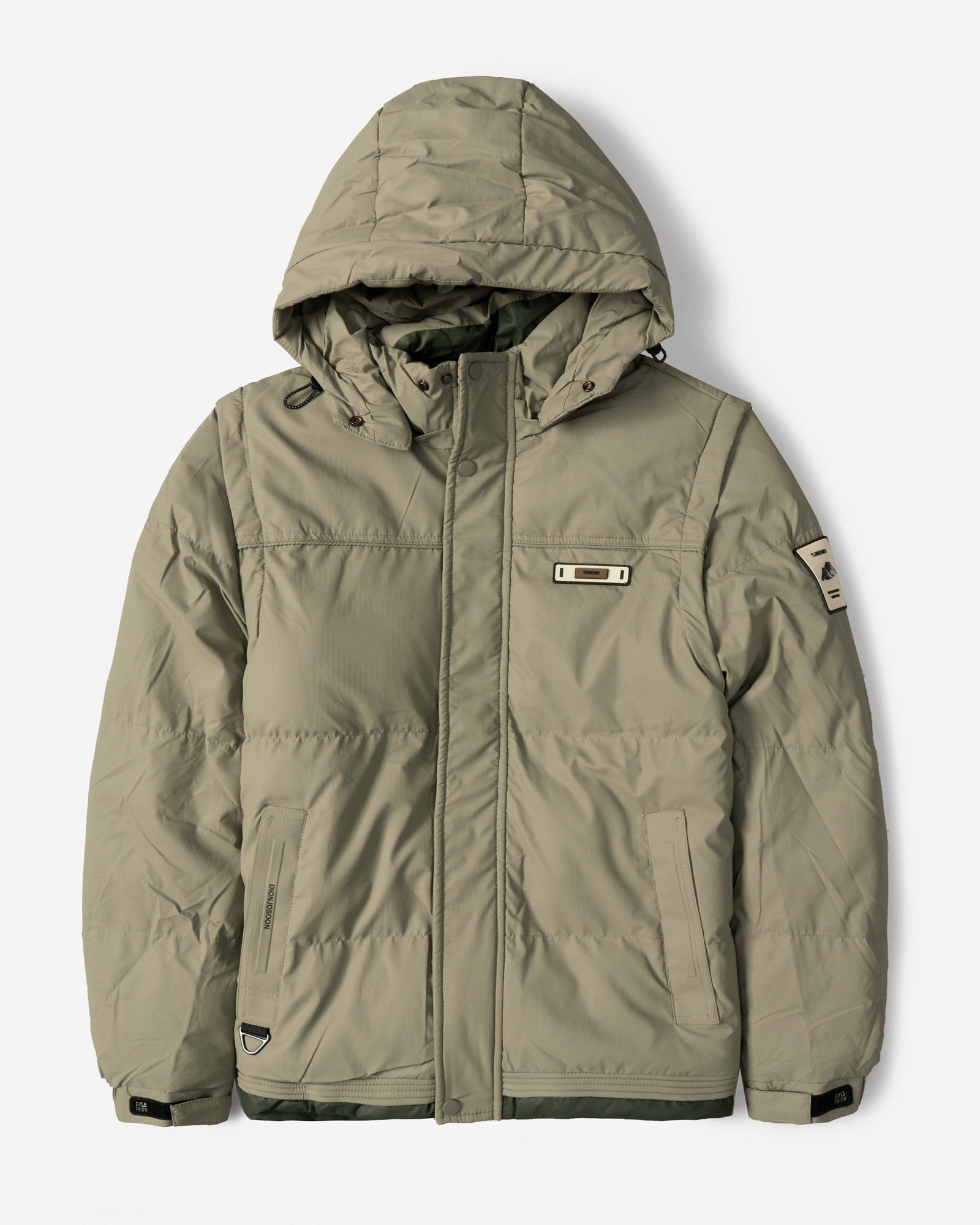 خرید و قیمت کاپشن مردانه کلاه دار سبز روشن 24316375