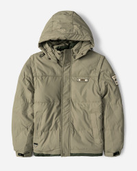 خرید و قیمت کاپشن مردانه کلاه دار سبز روشن 24316375