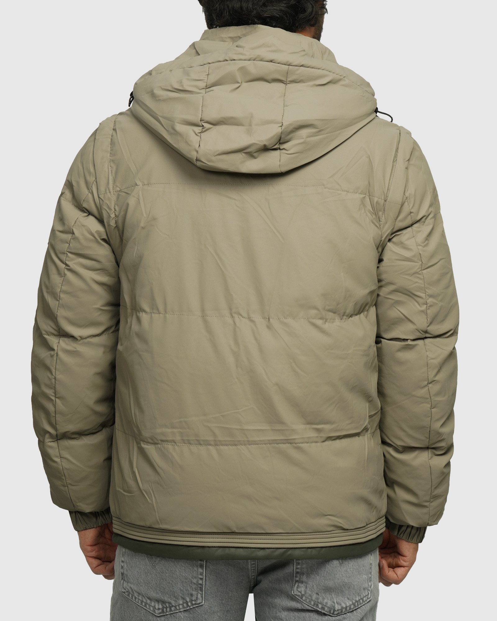 خرید و قیمت کاپشن مردانه کلاه دار سبز روشن 24316375