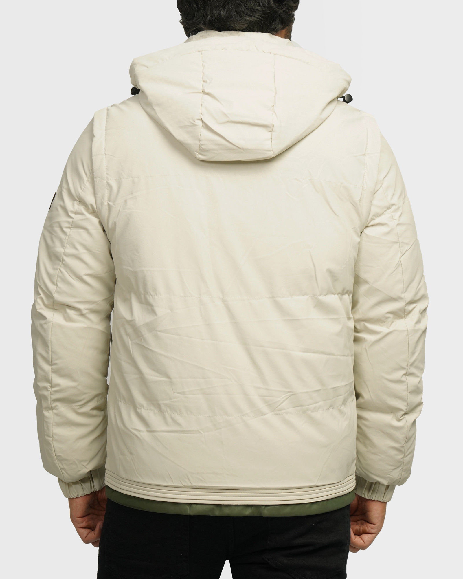 در فروشگاه اینترنتی لباس و خرید و قیمت کاپشن مردانه کلاه دار کرم 24316375