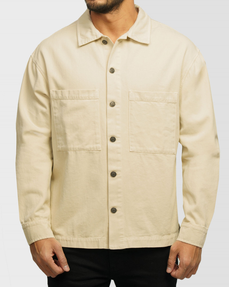 خرید و قیمت پیراهن کتان مردانه کرم 24352303