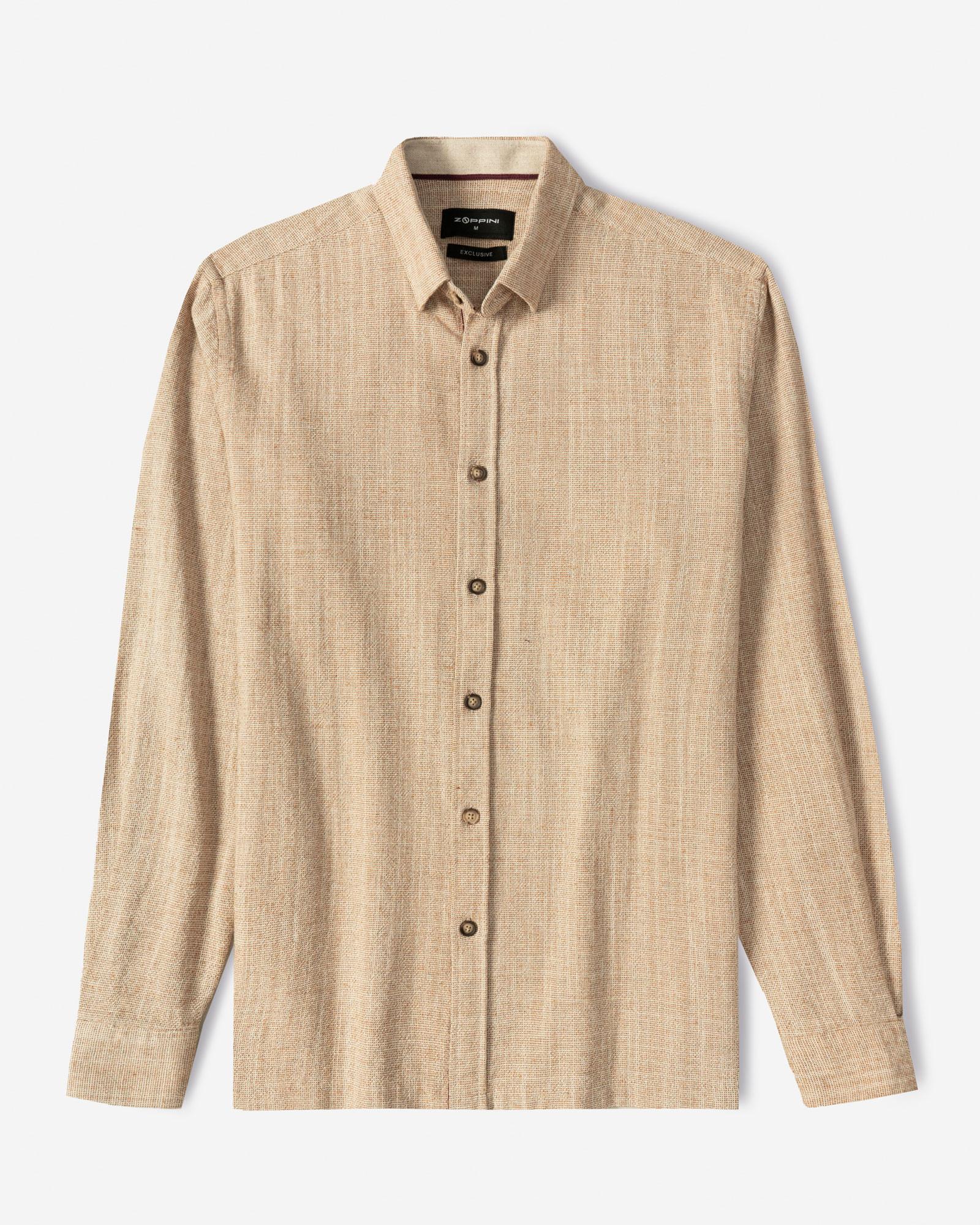 خرید و قیمت پیراهن آستین بلند مردانه کرم 24220516