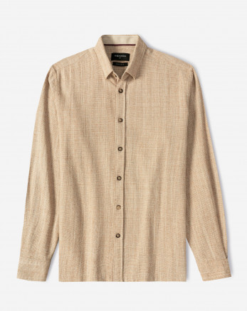 خرید و قیمت پیراهن آستین بلند مردانه کرم 24220516