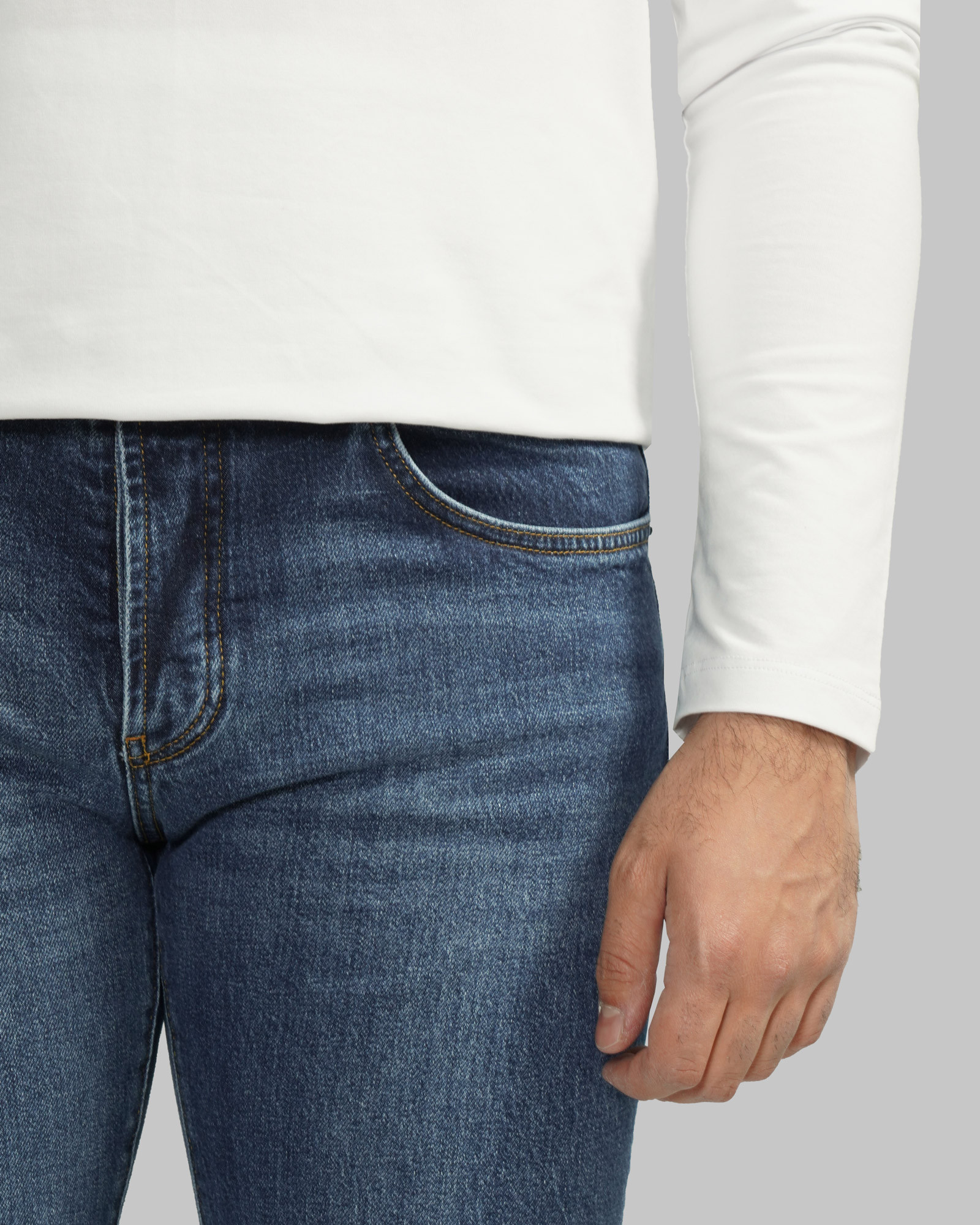 خرید و قیمت شلوار جین رگولار (Regular) ساده مردانه آبی 24312253